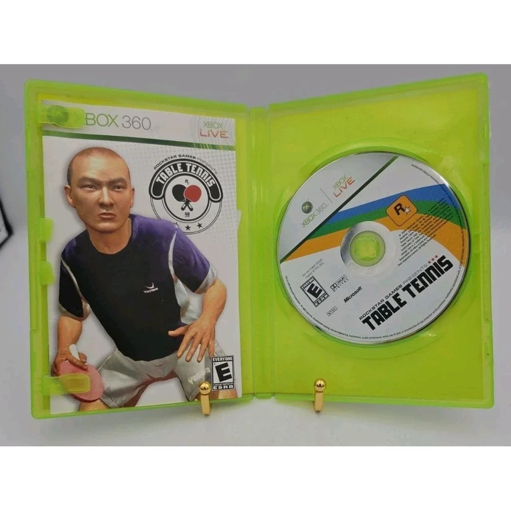 Rockstar Games Presents Table Tennis Xbox 360 CIB Tested With Registration Card